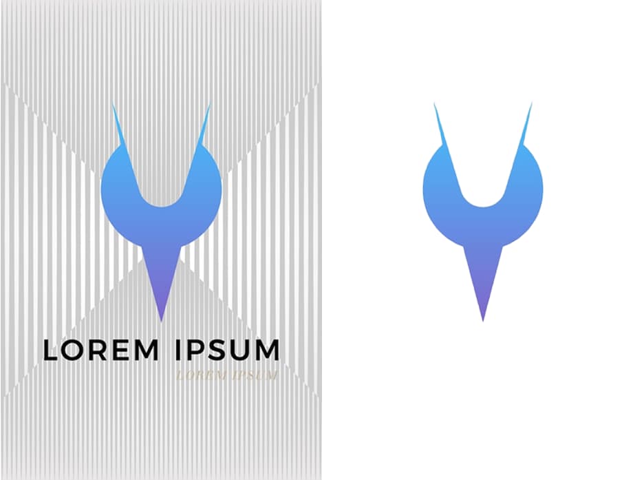 Isolated object being used in a graphic design presentation
