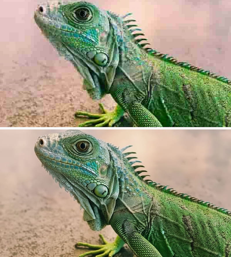 A beautifully enhanced AI portrait